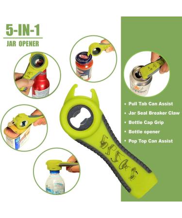 4-in-1 Glass Opener | 5-in-1 Silicone Bottle Opener Set - Anti-Slip Kitchen & Camping Gadget - Buy Online on GoSupps.com