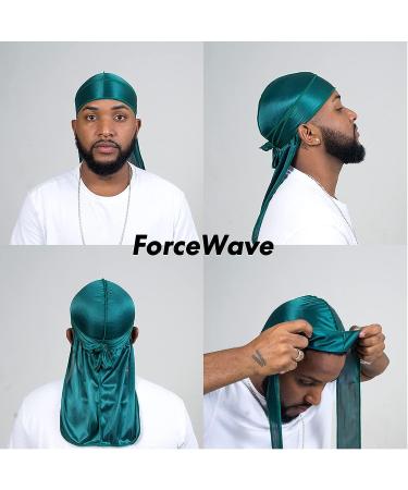10-Piece Satin Durag Set for Men and Women - Long Tail 360 Wave Dorag - 10 Colors - Buy Online on GoSupps.com