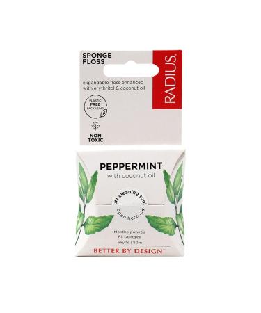 RADIUS Peppermint Dental Floss - Vegan Non-Toxic Oral Care 55 Yards Total Tooth & Gum Protection - 6 Pack | Shop Internationally - Buy Online on GoSupps.com