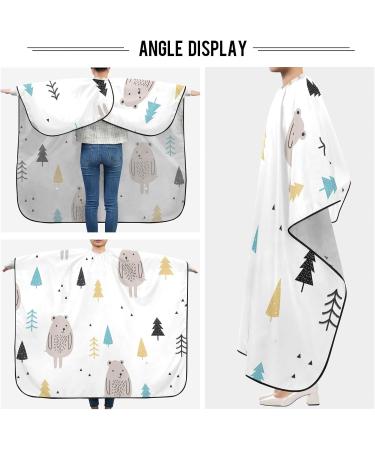 Buy Waterproof Barber Cape - Cute Bears & Cheetah Haircut Bib for Men & Women | Unisex Hair Cutting Cape - International Shipping Available - Buy Online on GoSupps.com