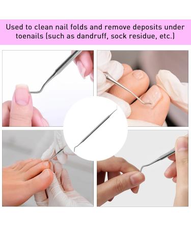 Stainless Steel Corner Lifter Foot Care Instrument - 17 cm Nail Shaver & Cleaner for Ingrown Toenails | Podology Tools - Buy Online on GoSupps.com