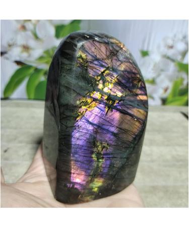Natural Crystal Rough 650g-700g Natural Purple Light Labradorite Stone Gemstone and Crystal Original Grinding Heal Home Decoration 1pc - Buy Online on GoSupps.com