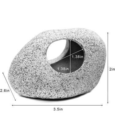 Stackable Aquarium Rock Caves - Ideal Hideaway for Shrimp, Cichlid, and Territorial Fish - Natural Decor for Breeding and Spawning (2 Pieces) - Buy Online on GoSupps.com