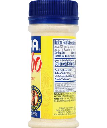 Goya Adobo Pepper Seasoning 8 oz - Authentic Goya Adobo with Pepper Blend - Blue Cap - Buy Online on GoSupps.com