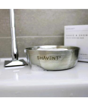 SHAVENT Shaving Bowl - Elegant Metal Soap Dish for Perfect Shaving Experience | International Shipping - Buy Online on GoSupps.com