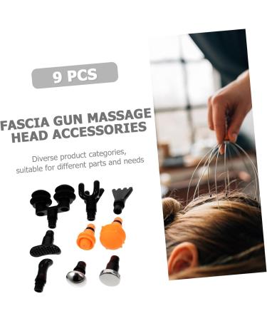 Anneomas 9-Piece Massage Head Set - Fascia Attachments for Athletes & Pain Relief | Enhance Your Massage Experience - Buy Online on GoSupps.com