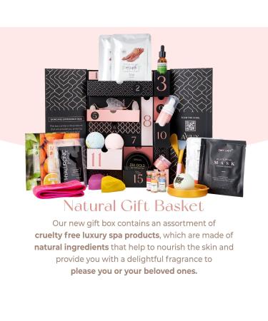 AVUX Beauty Care Bundle - 31 Pc Bath and Body Set with Jelly Mask, Jade Roller, Gua Sha, and More - Spa Set Gift for Girls and Women - Ideal for Birthdays and Weddings - 36 Pcs - Buy Online on GoSupps.com