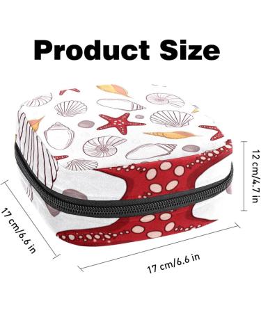 Eco-Friendly Storage Bags for Women | Tapes Shell-Sea Nests Portable Menstrual Pads & More - Multi-Colored - Buy Online on GoSupps.com
