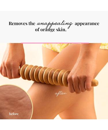 Tuuli Accessories Maderotherapy Wood Set - Massager for Cellulite & Lymphatic Drainage | Swedish Cup & Roller - Buy Online on GoSupps.com