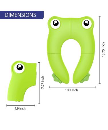 Portable Folding Large Non-Slip Potty Training Seat for Kids - Boys & Girls Toilet Seat Cover for Travel - Buy Online on GoSupps.com