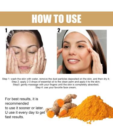 Turmeric Face Serum - Dark Spot Correcting Glow Serum with Turmeric Oil for Skin - Reduces Age Spots - Moisturzing Body & Face Oils and Serums. - Buy Online on GoSupps.com