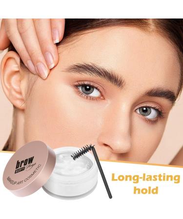 Soap Brows Kit - 2Pcs Eyebrow Freeze Wax & Long-lasting Clear Tint Gel | Waterproof Eyebrow Makeup Balm | International Shipping Available - Buy Online on GoSupps.com