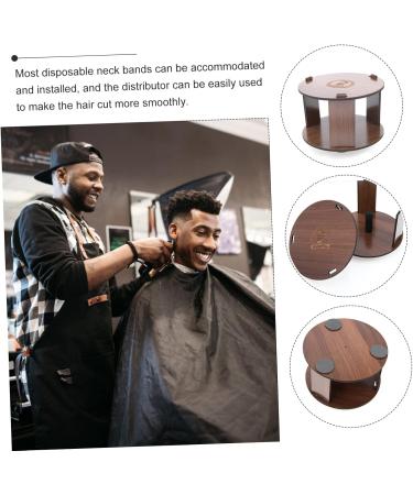 Angoily Neck Paper Holder Barber Neck Strip Holder Neck Paper Strip Holder Neck Paper Dispenser Disposable Neck Strip Holder Neck Strip Dispenser Wooden Neck Guard Paper Box - Buy Online on GoSupps.com