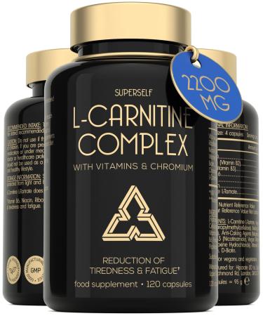 L-Carnitine Capsules 2200mg - L-Carnitine Complex with Vitamins D & B - Reduces Tiredness & Fatigue - Energy & Metabolism Support - 120 Vegan Tablets - High Strength L Carnitine Tartrate Supplement 120 count (Pack of 1) - Buy Online on GoSupps.com