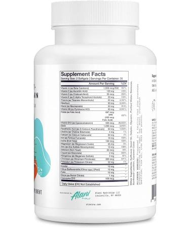 Alani Nu Women's Multivitamin - 60 Count Daily Supplement for Health & Immune Support - Buy Online on GoSupps.com