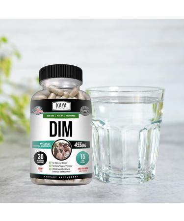Kaya Naturals DIM Ultra - Hormonal Support Supplement for Women & Men | 30 Vegetable Capsules with Broccoli Extract & BioPerine | Combat Acne Menopause Prostate Issues - Buy Online on GoSupps.com