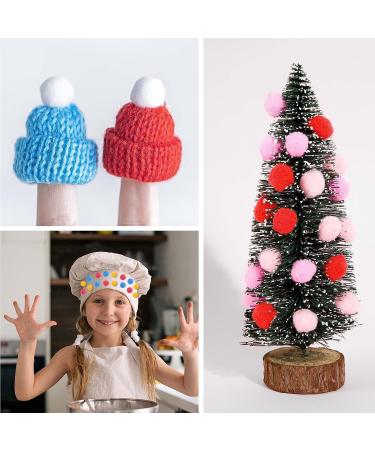 Caydo 2400 Pieces 1cm Multicolor Pom Poms with 100 Wiggly Eyes for Kids Crafts - Buy Online on GoSupps.com