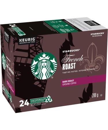 Starbucks Pike Place Medium Roast Coffee Single Serve Keurig K-Cup Pods 24 Capsules & French Roast Dark Roast Coffee Single Serve Keurig K-Cup Pods 24 Capsules - Buy Online on GoSupps.com