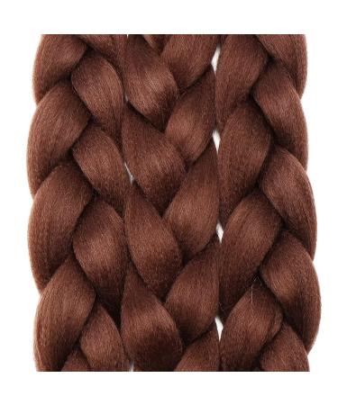 Shop Tess Braids Extensions - 60 cm Chocolate Brown Jumbo Kanekalon Hair - 3 Pack Braid Extensions for Box Braids - Buy Online on GoSupps.com