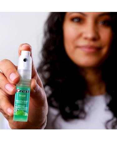 Crest Scope | One 3-Pack of Mint Breath Mist Sprays (3 Total Sprays) - 0.24 Ounce (7mL) Each 0.72 Ounces Total 3 Pack - Buy Online on GoSupps.com