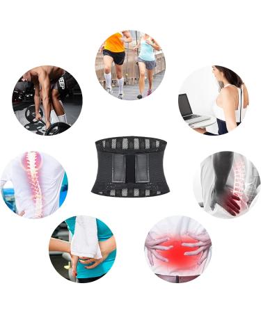 EKSMA Back Support Belt - Breathable Waist Lumbar Lower Back Brace Light Thin Orthopedic Rigid Adjustable Brace Dual Adjustable Straps(M) - Buy Online on GoSupps.com