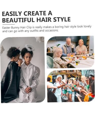 Amosfun 1 Pair Bunny Hairpin Kids Decor Baby Decor Rabbit Ear Headbands Plush Hairpins Pearl Hair Ties Pearl Hair Pin Retro Decor Pompom Hair Tie Vintage Metal Plush Ball Miss - Buy Online on GoSupps.com