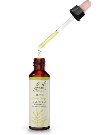 Bach Olive Flower Remedy for Energy - Natural Stress Relief, Vegan 20mL Dropper - Buy Online on GoSupps.com