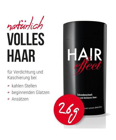Hair Effect - Full Hair in Seconds! Premium 26g Stray Hair for Instant Volume | Authentic Medium Brown Solution for Men & Women - Buy Online on GoSupps.com