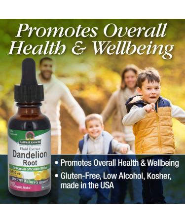 Answer Dandelion Root Extract - Supports Liver Health | Gluten-Free & Non-GMO | 1oz - Buy Online on GoSupps.com
