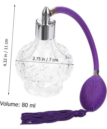 POPETPOP Star Perfume Bottle Delicate Perfume Spray Bottle Spray Perfume Crystal Perfume Dispenser Spray Fragrance Bottle Home Perfume Purple Diffuser Vintage Glass Travel 11X7X7CM Purple - Buy Online on GoSupps.com