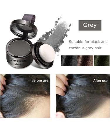 Instant Hairline Shadow Powder for Quick Grey Hair Coverage - Root Concealer Dye for Eyebrows, Beard, and Thin Hair - Windproof & Sweatproof Hairline Powder for Women and Men (Grey) - Buy Online on GoSupps.com
