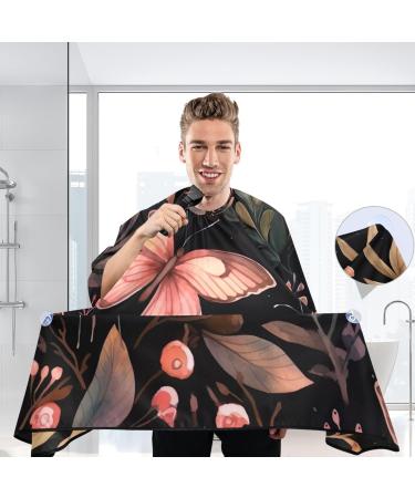 Kigai Butterfly Leaf Barber Cape - Adjustable Waterproof Hair Cutting Cape for Men & Women | Professional Salon Hairdressing Cape - Buy Online on GoSupps.com