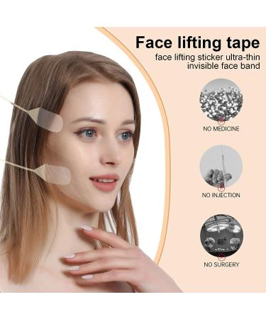 Invisible Face Lift Tape with Elastic Bands and Replacement Tapes - Neck Lift, Double Chin & Wrinkle Patches (8pcs + 40pcs) - Buy Online on GoSupps.com