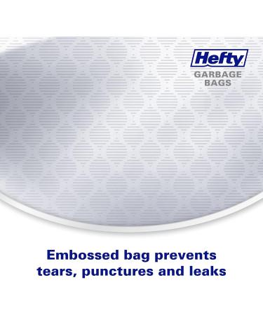 Hefty Garbage Bags Ultra Strong Tall 50 Litres White Kitchen Drawstring Arm & Hammer odour neutralizer 28 Bags - Buy Online on GoSupps.com