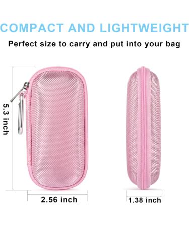 Mini Glucose Monitor Travel Case - Protective Hard Shell Carrying Organizer for Diabetes Care - Waterproof, Pink - Buy Online on GoSupps.com