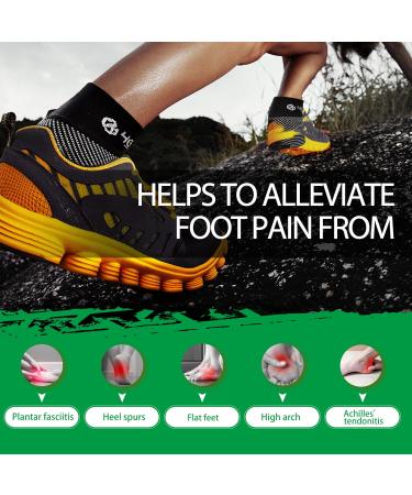 Plantar Fasciitis Relief Kit: Compression Sleeves, Heel Cups, Arch Supports, Gel Inserts & Massage Ball - L-XL - Buy Online on GoSupps.com