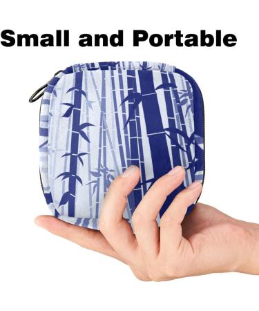 Shop Eco-Friendly Bamboo Scene Women's Binding Storage Bag - Large Menstrual Cup Cylinder Pocket with Zip for Period Inserts Panty Liners & Tampons - Multi-Colored - Buy Online on GoSupps.com