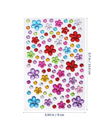 SEWACC 8 Sheets Rhinestone Stickers - Self-Adhesive Face Gems & Body Crystals for Stunning Makeup & Nail Art - Buy Online on GoSupps.com