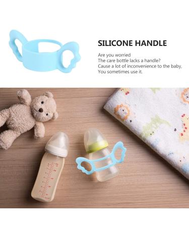 Buy TOYANDONA Baby Bottle Handles - Silicone Feeding Bottle Holder (6cm Blue) | International Shipping Available - Buy Online on GoSupps.com