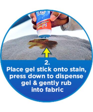 OxiClean Max Force Gel Stain Remover Stick 6.2 oz (Pack of 2) | Powerful Stain Fighting Formula - Buy Online on GoSupps.com