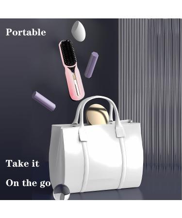 FA FIGHTART Cordless Hair Straightener Brush - Rechargeable USB-C Mini Hot Comb for Women | Portable Travel Tool 2024 - Buy Online on GoSupps.com