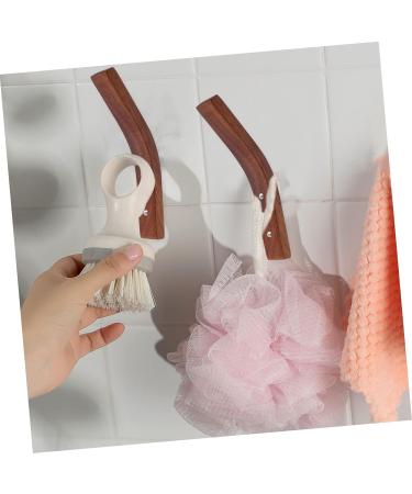 Alipis 2pcs Clothes Hook Wood Clothes Hangers Matte Black Bathroom Accessories Hooks for Hanging Coats Bag 17X2.3CM As Shown 1 - Buy Online on GoSupps.com