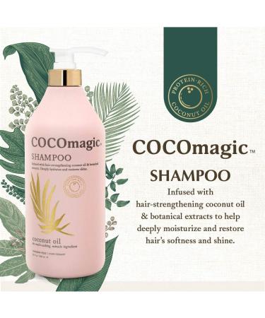 CocoMagic Nourishing Shampoo - Coconut Oil & Botanical Extracts for Softness & Shine | Paraben Free Cruelty Free Made in USA (32 oz - Buy Online on GoSupps.com