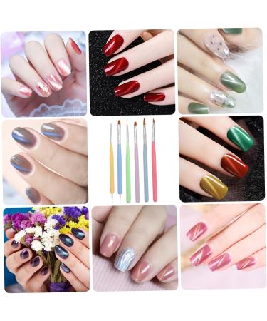 Beatifufu 1 Set Nail Pen Nail Brush Beauty Manicure Pen Brushes Manicure Art Brushes Nail Art Drawing Pen Nail Supplies Kit Nail Art Liner Brush Nail Painting Brushes Nail Kits Lotus Wood - Buy Online on GoSupps.com