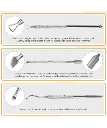 Nail Clipper Set Cuticle Trimmer with Pusher Nail Clipper Scraper 6-in-1 Professional Cuticle Remover Tools Set with Personal Care. - Buy Online on GoSupps.com