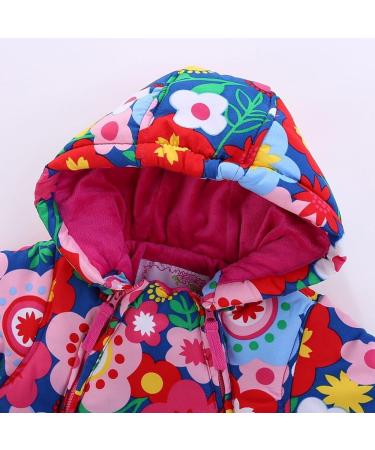 Baby Boys Winter Hooded Romper Snowsuit with Gloves & Booties | Cotton Jumpsuit Outfit 9-12 Months - Buy Online on GoSupps.com