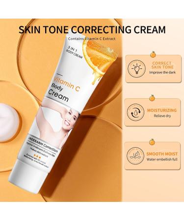 Dark Elbow Remover Dark Knees/Underarm Remover Vitamin C & Niacinamide Skin Tone Correcting Cream Nourish and Moisturize Lightweight Non-Greasy Formula 50g - Buy Online on GoSupps.com