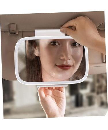 minkissy 1pc Car Vanity Mirror Automobile Makeup Mirror Vanity Sun Visor Mirror Auto Cosmetic Mirror Car Sun Visor Clip-on Vanity Mirror White Touch Aluminum Mirror Shade Car Travel - Buy Online on GoSupps.com