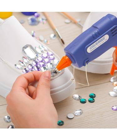 Gluerious Mini Hot Glue Gun with 30 Glue Sticks - 20W Blue | Perfect for Crafts, DIY, Arts, Home Repairs - Buy Online on GoSupps.com