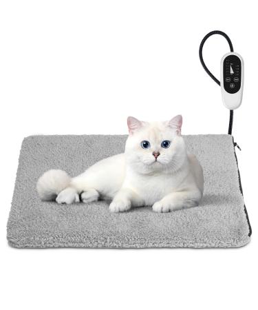 SHU UFANRO Pet Heating Pad, Waterproof Electric Heated Pet Pad for Dogs Cats with Washable Cover, Kitten Puppy Heating Pads Indoor for Whelping Box/Pregnant Dogs/Pet Bed/Pet House M(18" x 16")